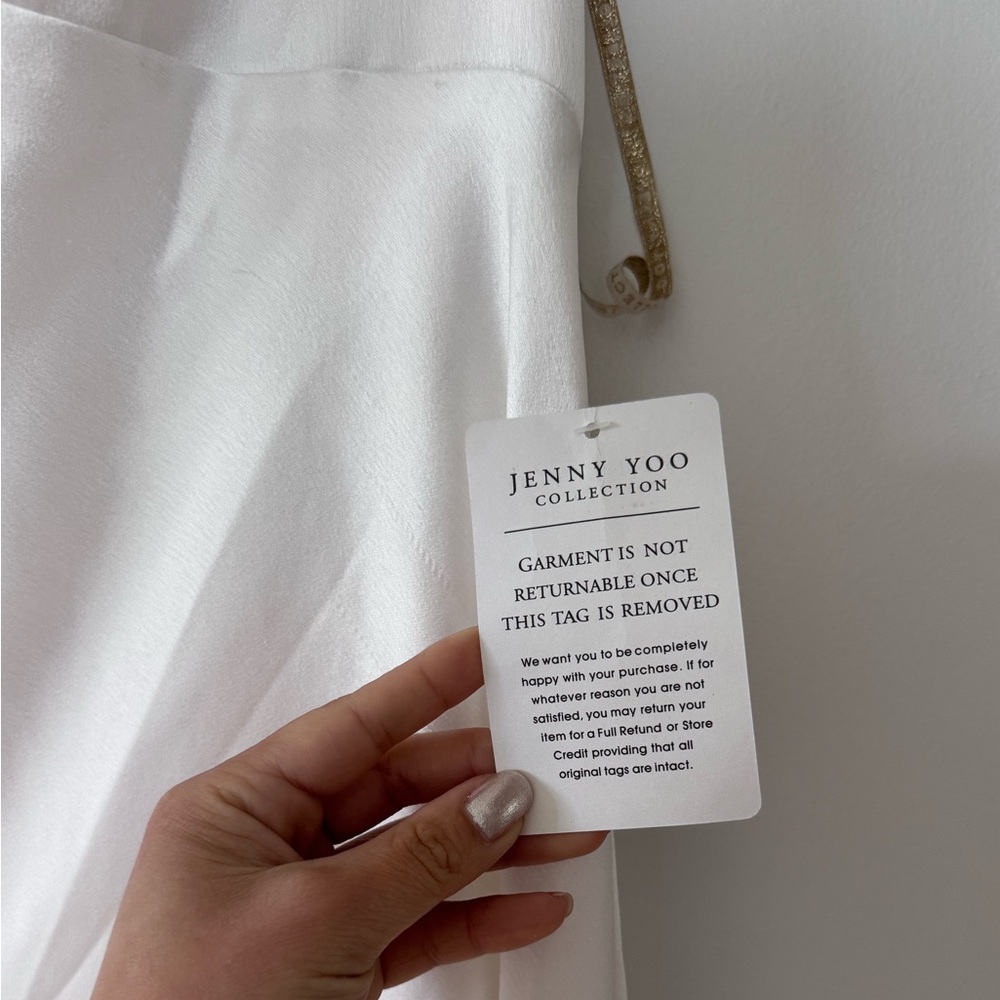 Anthropologie Jenny Yoo Bronwyn Wedding Dress in ivory NWT size 24 | bride - Picture 7 of 13